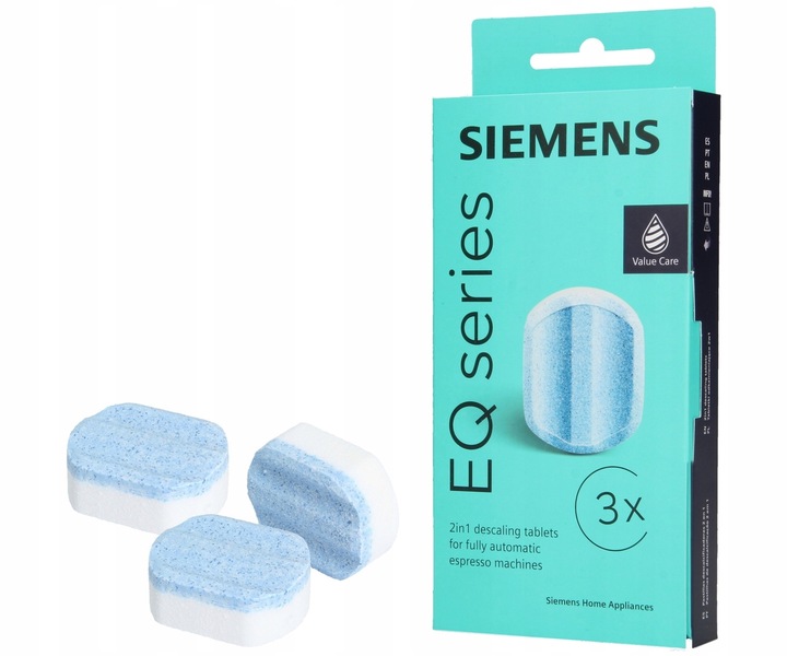 Tabletki odkamieniające do ekspresu do kawy SIEMENS TZ80002 2w1 EQ