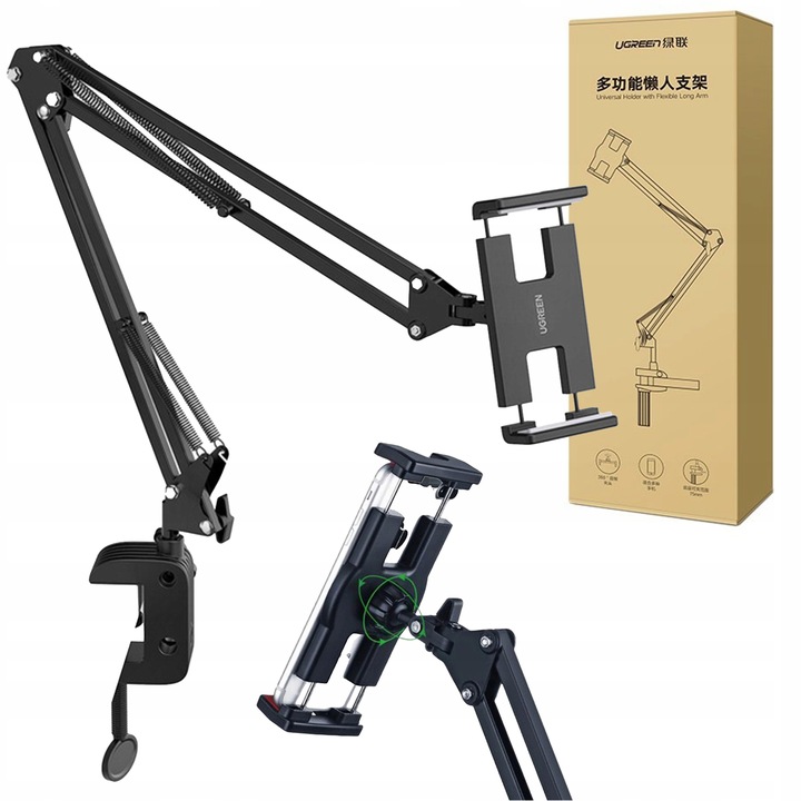 UGREEN REGULOWANY UCHWYT STATYW RAMIĘ DO TELEFON TABLET NA BLAT BIURKA 72CM