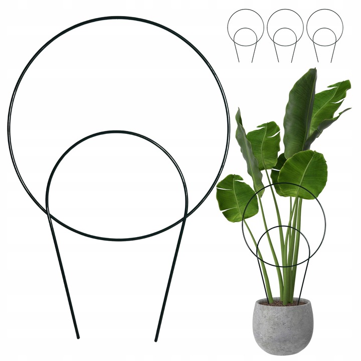 Podpora do kwiatów doniczkowych drabinka tyczka palik 3szt zielona storczyk