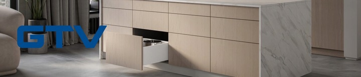 Szuflada GTV AXIS PRO H200 L500, cichy domyk, biały,