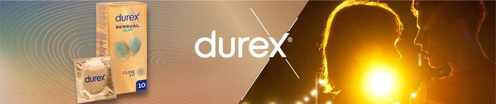 Prezerwatywy Durex Sensual Slim Dopasowane Super Cienkie Nawilżane 10