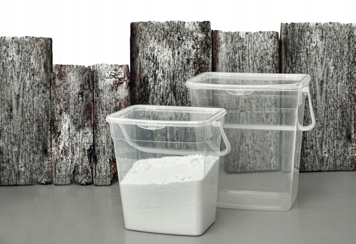 PLAST TEAM - Pojemnik na proszek do prania - Pudełko na karmę - 10 L