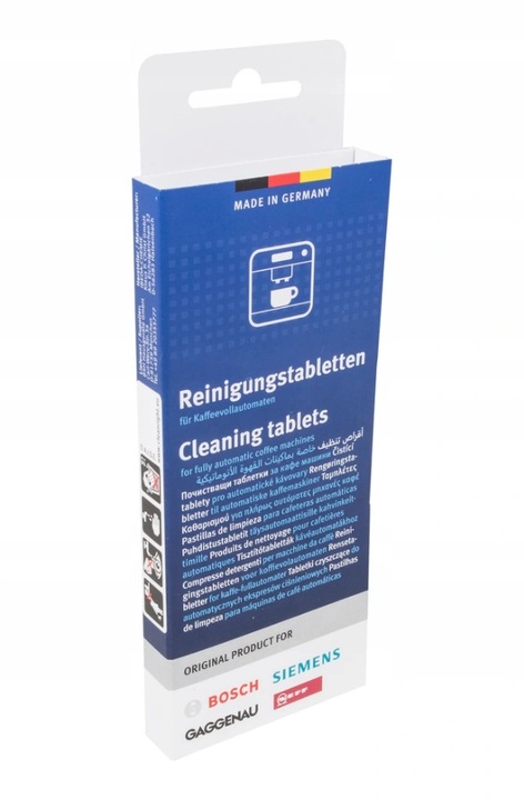ORYGINALNE TABLETKI czyszczące ekspresów SIEMENS | 10szt TZ60001