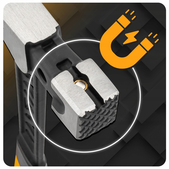 MŁOTEK CIESIELSKI DEKARSKI DO GWOŹDZI HARTOWANY STAL MONOBLOK MAGNES