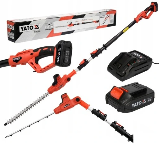 YATO NOŻYCE DO ŻYWOPŁOTU 18V AKUMULATOROWE TELESKOPOWE 1,8-2,8m SEKATOR
