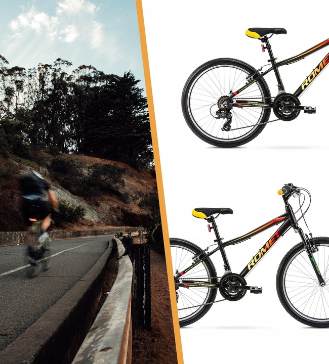 ROWER 24 ROMET RAMBLER SHIMANO GÓRSKI MTB OŚWIETLENIE I STOPKA GRATIS