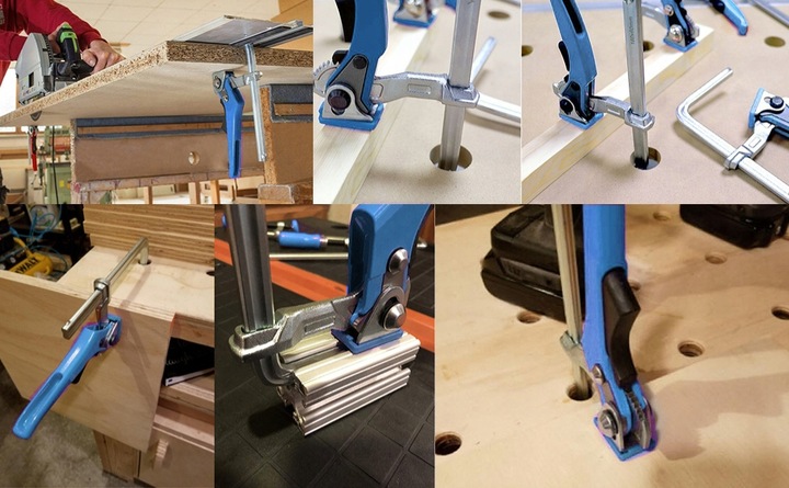 ŚCISK DŹWIGNIOWY 300 X 60 MM DO SZYNY HIKOKI FESTOOL MAKITA ODKUWANY