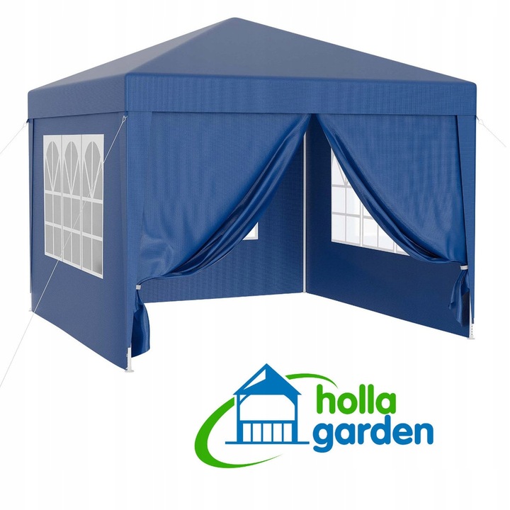 PAWILON OGRODOWY NAMIOT HANDLOWY 3x3 m + 4 ŚCIANY BOCZNE OKNA ZAMEK