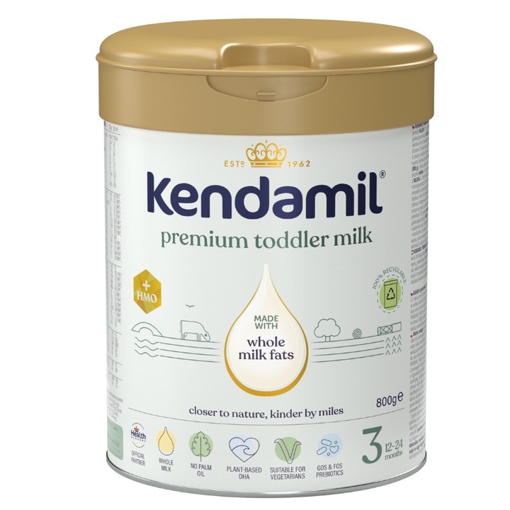 Mleko Kendamil 3 Bez Oleju Rybiego i Palmowego DHA