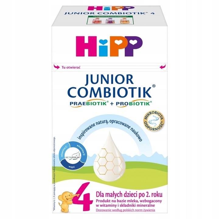 Hipp Junior Combiotik 4 Mleko modyfikowane dla dzieci po 2 roku 550g