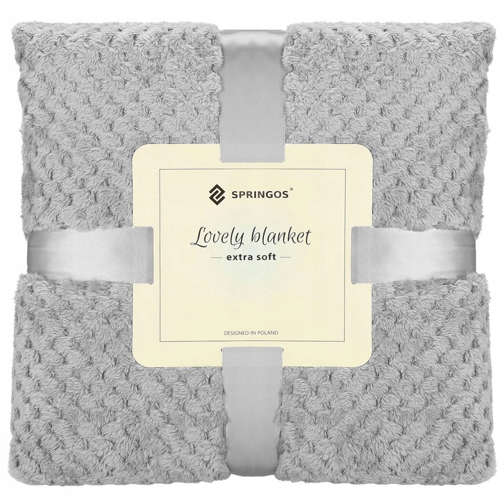 GRUBY KOC CIEPŁY NARZUTA DWUSTRONNA NA ŁÓŻKO KANAPĘ 220x200 cm PLED MIĘKKI