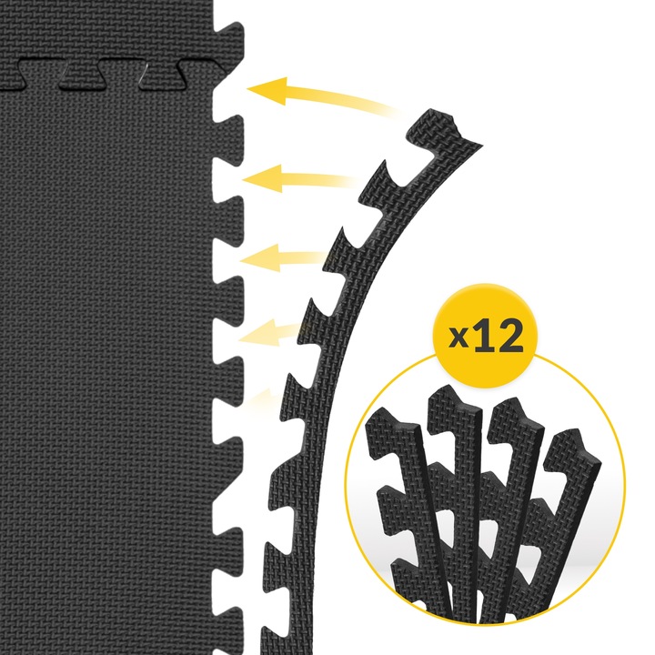 MATA PUZZLE POD SPRZĘT DO ĆWICZEŃ 6 SZT 2.16m2 OCHRONNA PODŁOGA NA