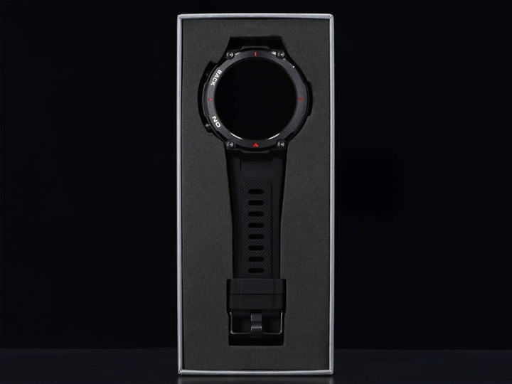 Smartwatch zegarek męski wodoszczelny GPS MILITARNY PULS MENU PL Czarny