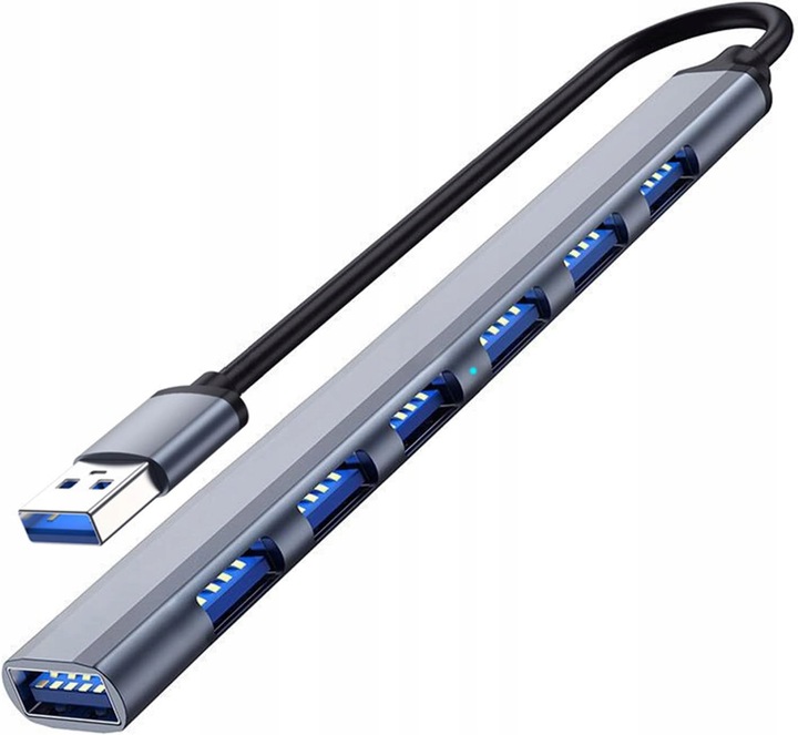 ROZGAŁĘŹNIK PORTÓW 7x USB HUB USB 2.0 3.0 JAKOŚĆ!