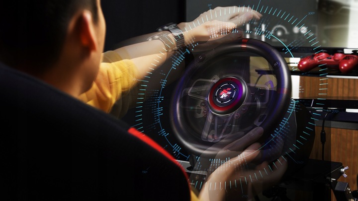 FLASHFIRE ES900R - Kierownica 900° PC/PS4/Xbox/Switch + 3 pedały, 6 biegów