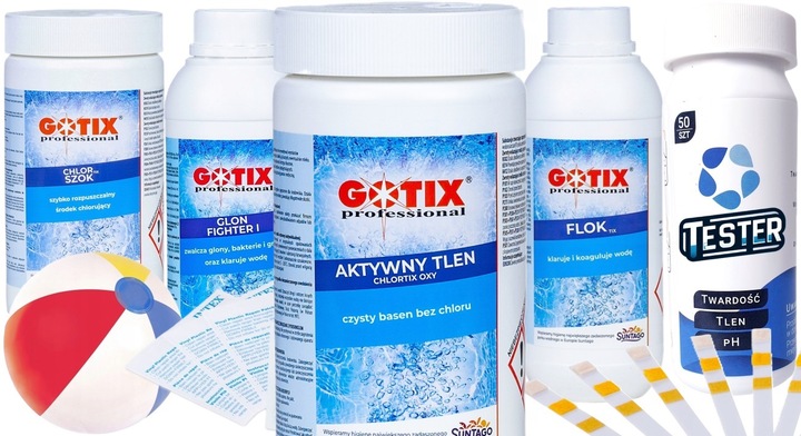 Chemia do Basenu Jacuzzi SPA Polski Zestaw Chemii Basenowej z Chlorem 9 w 1