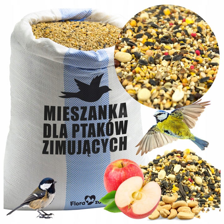 KARMA POKARM ZIARNO SŁONECZNIK DO KARMNIK DLA DZIKICH PTAKÓW ZIMUJĄCYCH