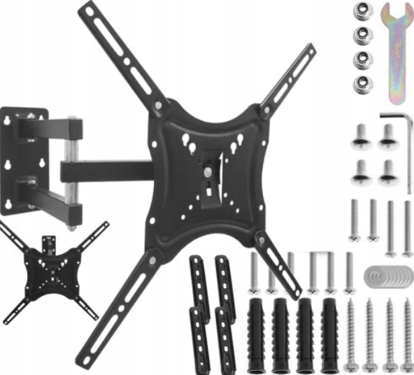 DUŻY MOCNY UCHWYT TELEWIZORA WIESZAK obrotowy DO UNIWERSALNY