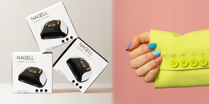 LAMPA DO PAZNOKCI UV DUAL LED 256W DO HYBRYD ŻEL SUN C4 PLUS MOCNA MANICURE