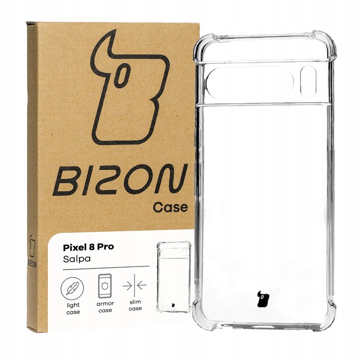 Etui przezroczyste Bizon do Pixel 8 Pro, obudowa