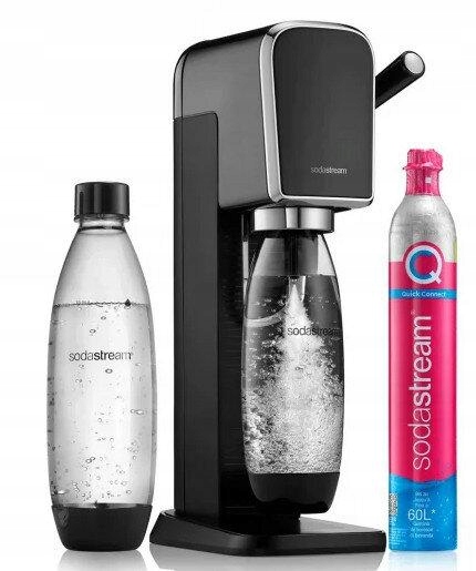 Saturator SODASTREAM ART BLACK + Butelka i nabój