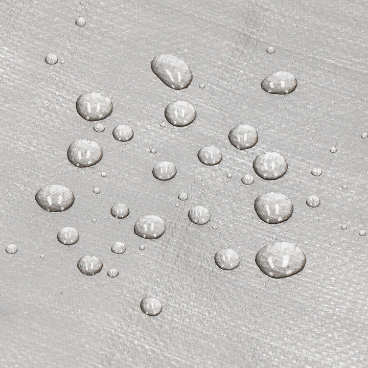 PLANDEKA PLANDEKI 5x8m SREBRNA WZMACNIANA 210G MOCNE OKRYCIE PŁACHTA