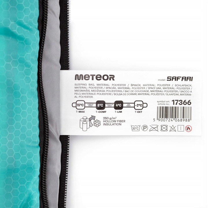 Śpiwór Turystyczny Duży Ciepły Koperta Kołdra Kempingowy Pod Namiot METEOR