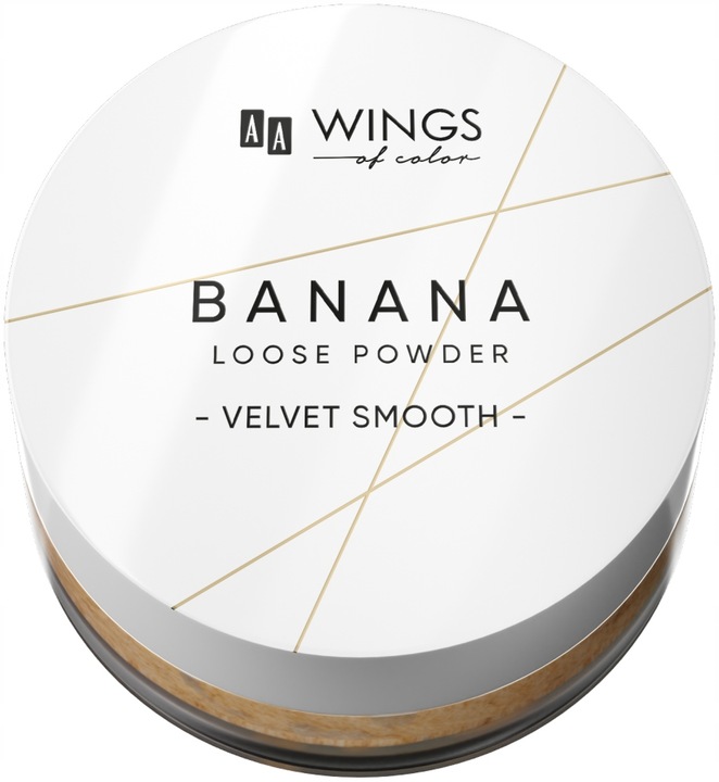 AA WINGS OF COLOR Puder sypki bananowy aksamitny