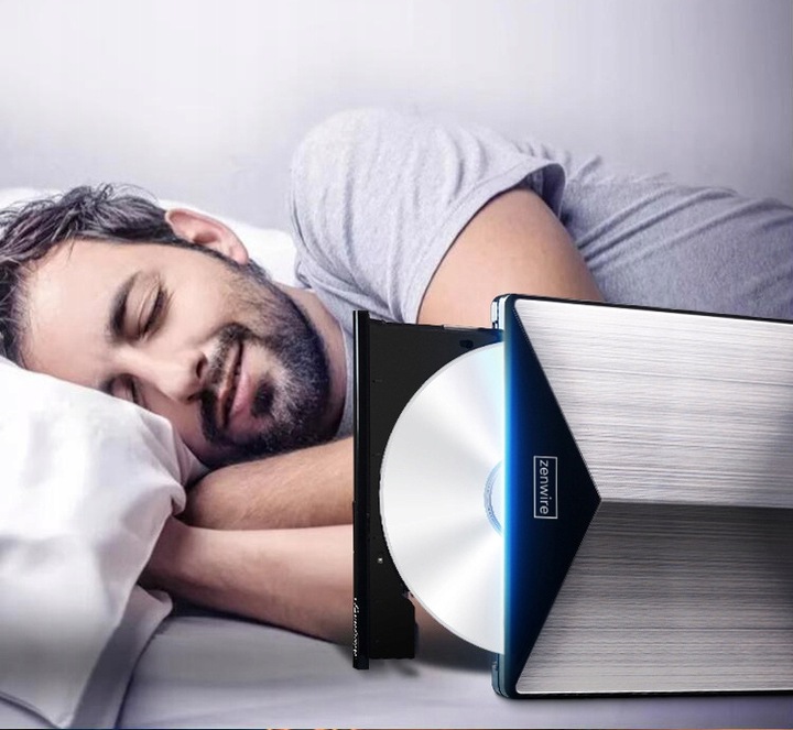 Zewnętrzny Napęd Odtwarzacz DVD CD USB-C 3.0 Nagrywarka do Laptopa Komputer