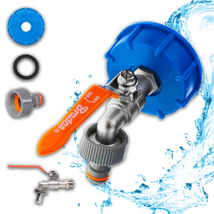 KRAN DO ZBIORNIKA 1000 ZAWÓR DO MAUZERA NA WĄŻ 1/2