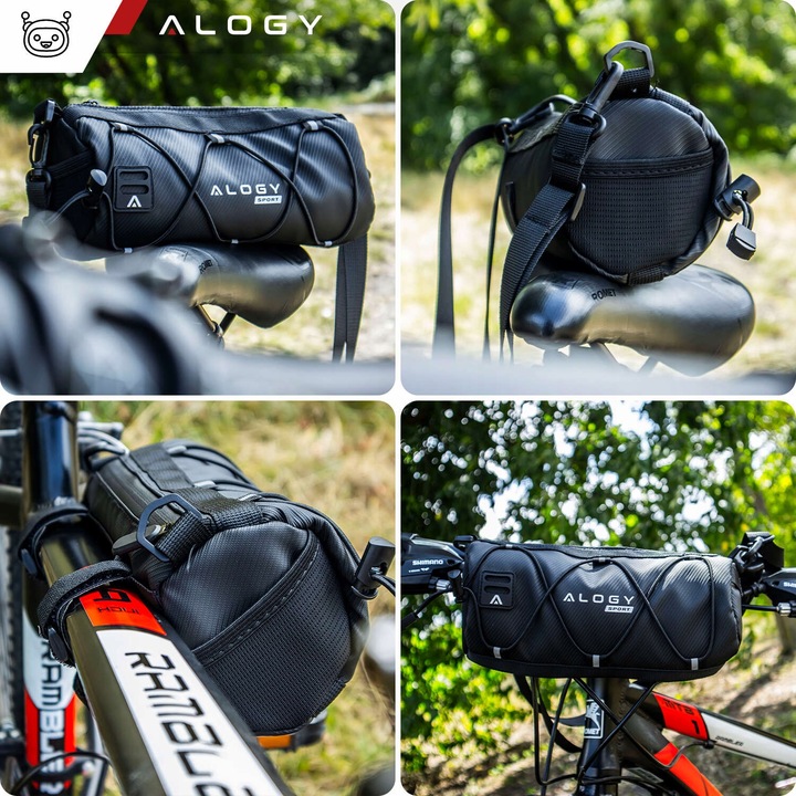 Sakwa rowerowa na rower ramę kierownicę saszetka torba pojemna 2.5L Alogy