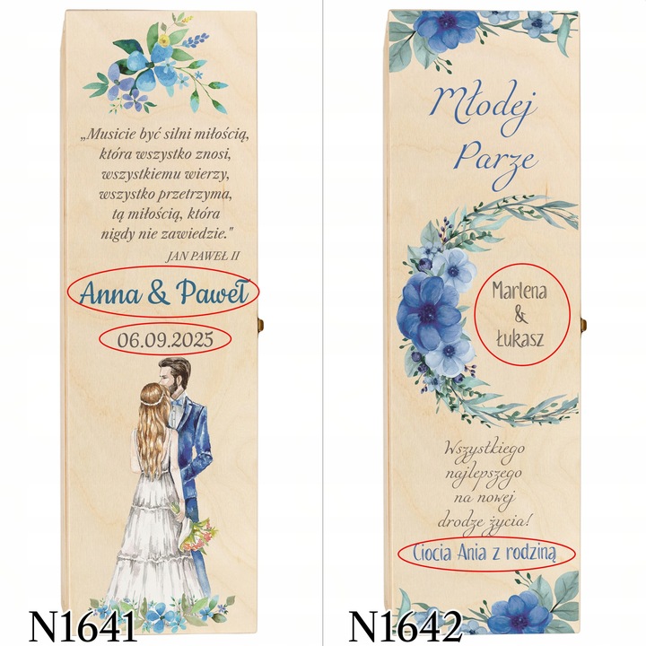 SKRZYNKI WINO PODZIĘKOWANIA DLA ŚWIADKA ŚWIADKOWEJ