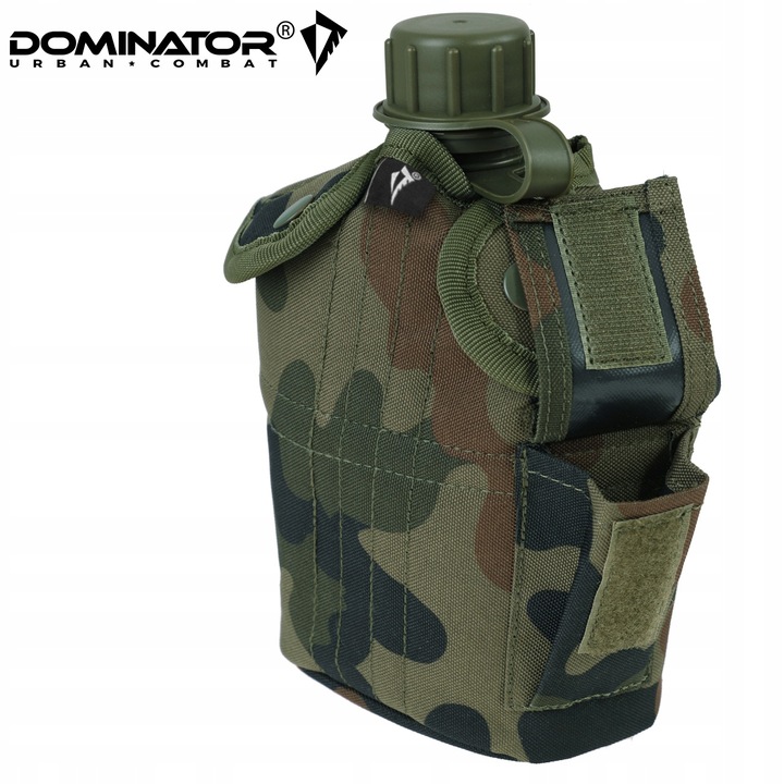 Manierka Turystyczna z Kubkiem Wojskowa 1L MENAŻKA BIDON DOMINATOR WZ.93