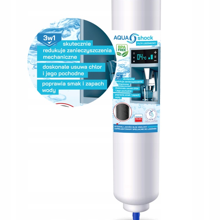 FILTR WODY do LODÓWKI UNIWERSALNY POLSKI PRODUCENT