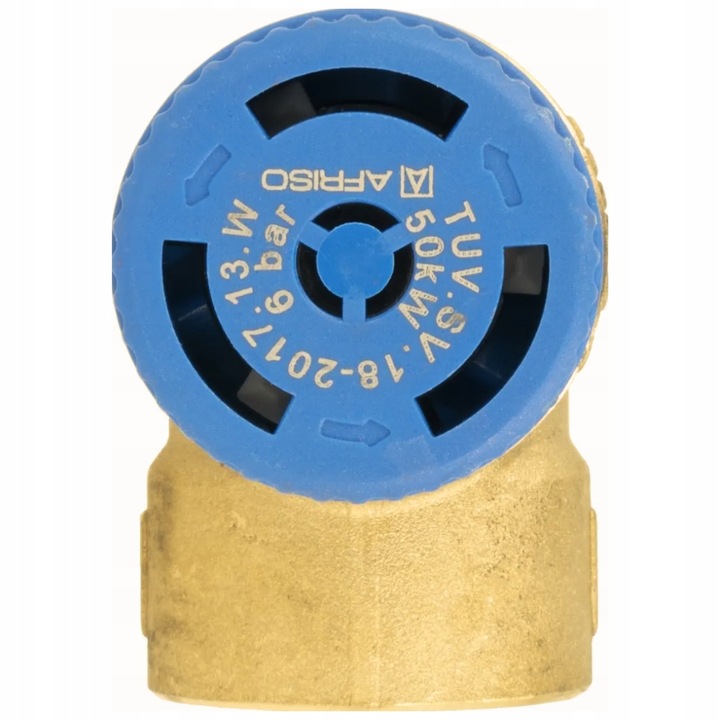 ZAWÓR BEZPIECZEŃSTWA DO INSTALACJI CWU ZASOBNIKA 6 BAR 1/2'' x 3/4" GW