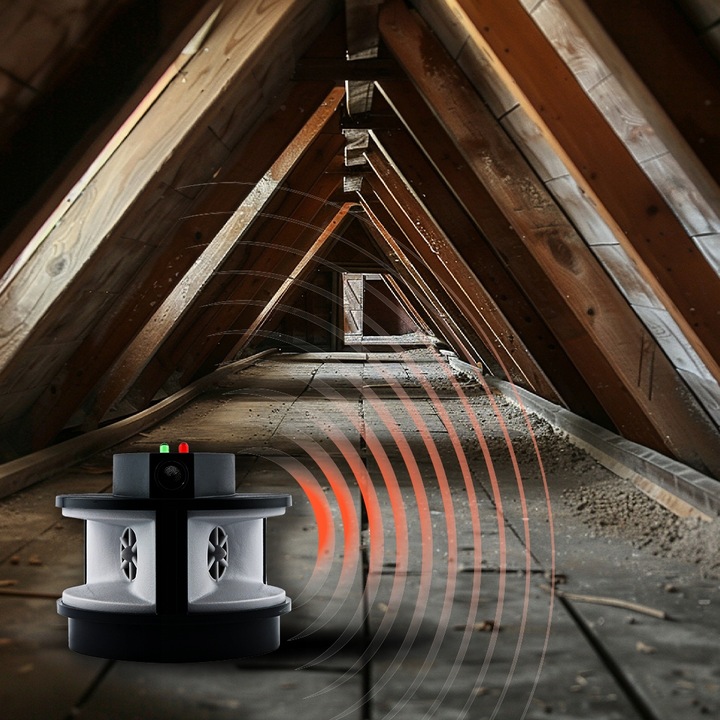 MOCNY! Odstraszacz KUN MYSZY NIETOPERZY Duo Pro Pestrepeller LS-927M