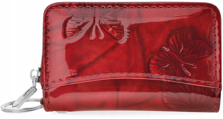 Skórzane Etui Na Klucze Pokrowiec Organizer Elegancki Lakierowana