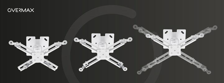 UCHWYT OBROTOWY do projektora Sufitowy Ścienny dł do 65 cm UNIWERSALNY