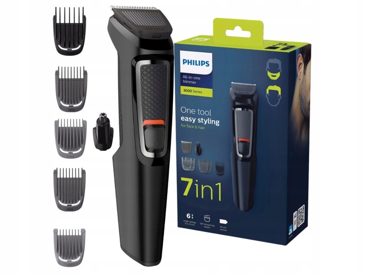 Trymer Maszynka do Golenia Philips Multigroom series 3000 Broda Włosy Twarz