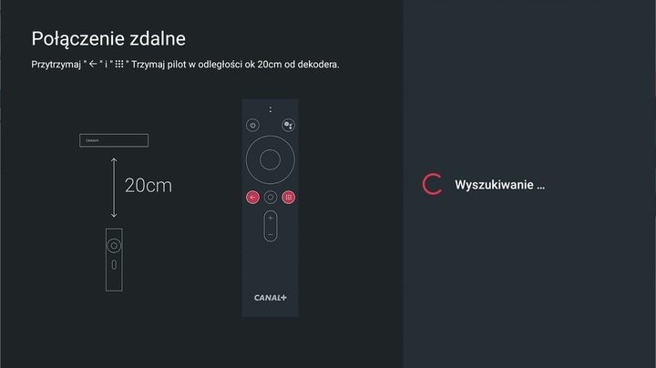 PILOT CANAL+ BOX 4K ORYGINALNY PRZYCISK NETFLIX