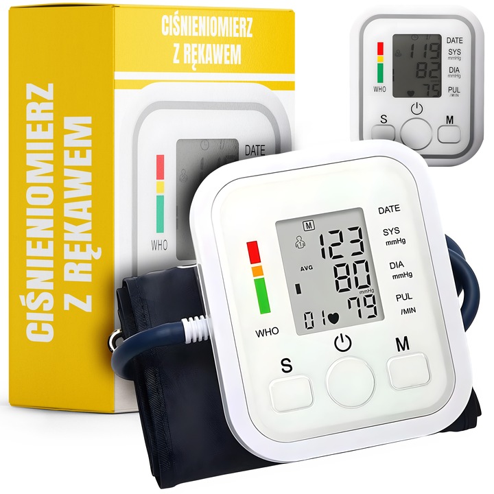 CIŚNIENIOMIERZ NARAMIENNY ELEKTRONICZNY AUTOMATYCZNY CZYTELNY EKRAN LCD