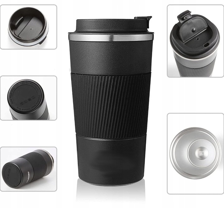 Kubek termiczny butelka termos na kawę ANTYPOŚLIZGOWY HERBATA napój 510ML