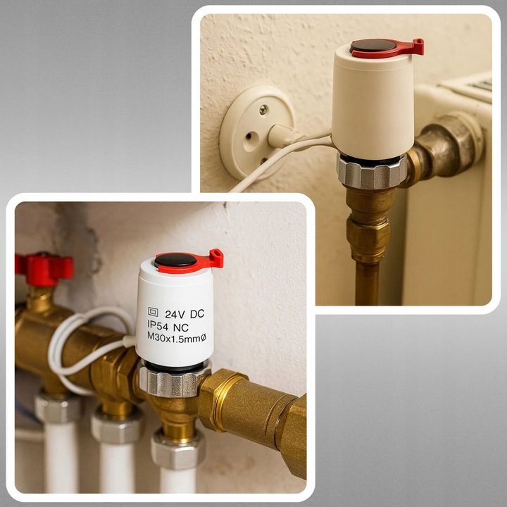 SIŁOWNIK TERMOELEKTRYCZNY DO ROZDZIELACZA ZAWORU M30 x 1.5 24V DC 2