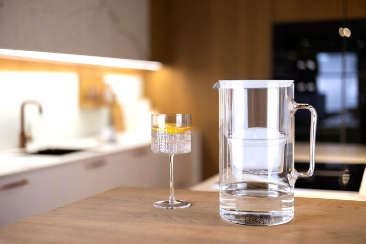 Dzbanek filtrujący szklany Wessper D2 Borosilicate 3l biały + 1x filtr