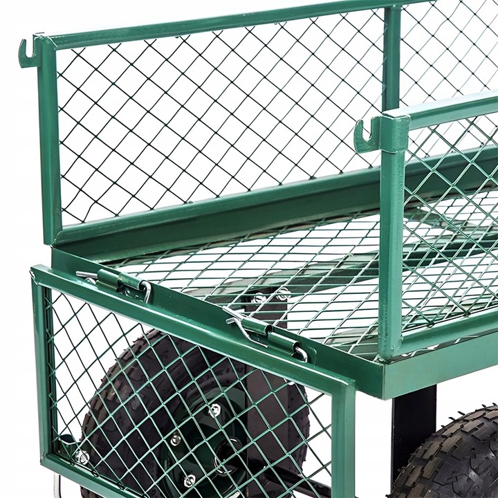 WÓZEK OGRODOWY TRANSPORTOWY DUŻY PRZYCZEPKA BOGIE-TRAX3 ROZKŁADANY DO