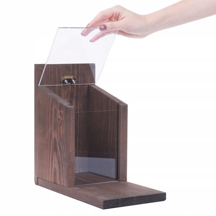 Karmnik Dla Wiewiórek Drewniany Domek Impregnowany Duży Orzechowa