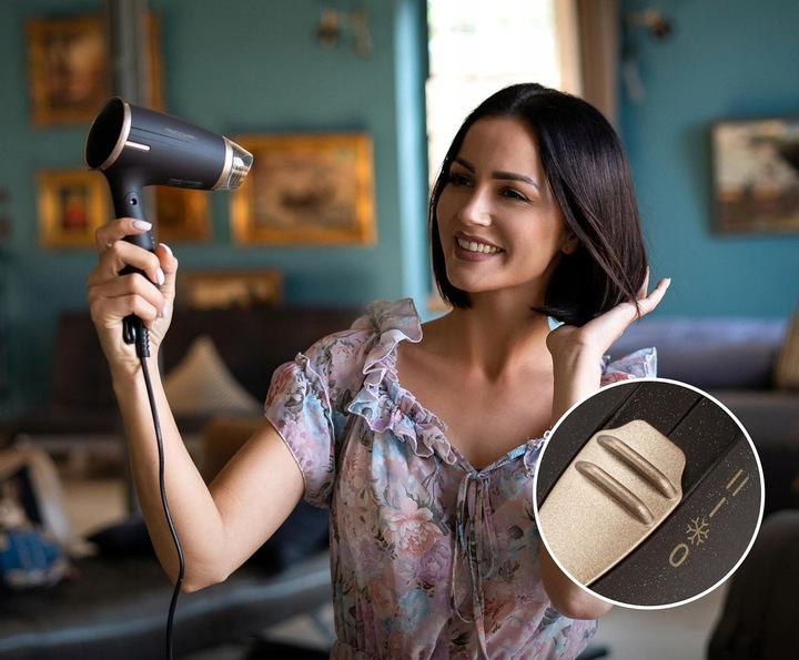 SUSZARKA DO WŁOSÓW SKŁADANA KONCENTRATOR TURYSTYCZNA NAWIEW + SZCZOTECZKA