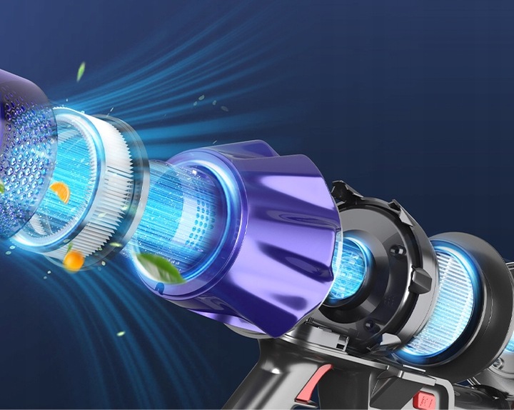 ODKURZACZ PIONOWY RĘCZNY BEZPRZEWODOWY + akcesoria LARESAR v7 500w