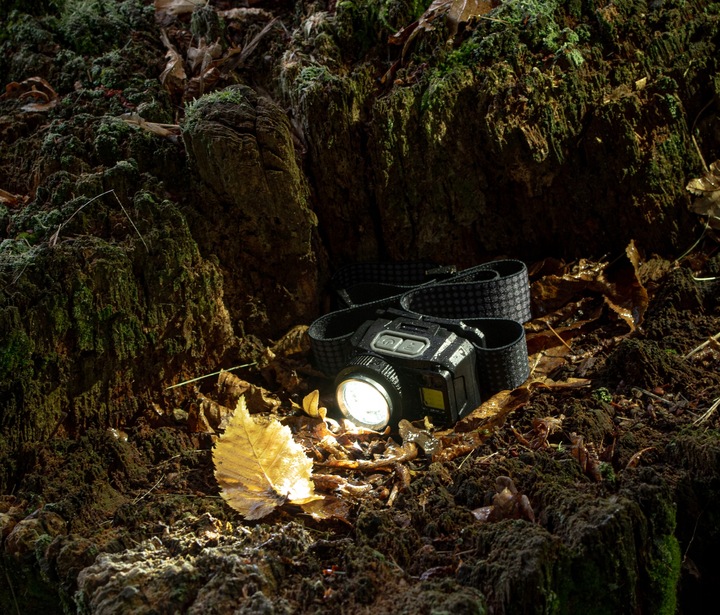 LATARKA CZOŁOWA LED CZOŁÓWKA AKUMULATOROWA MOCNA ZOOM USB C 500lm PRO VAYOX