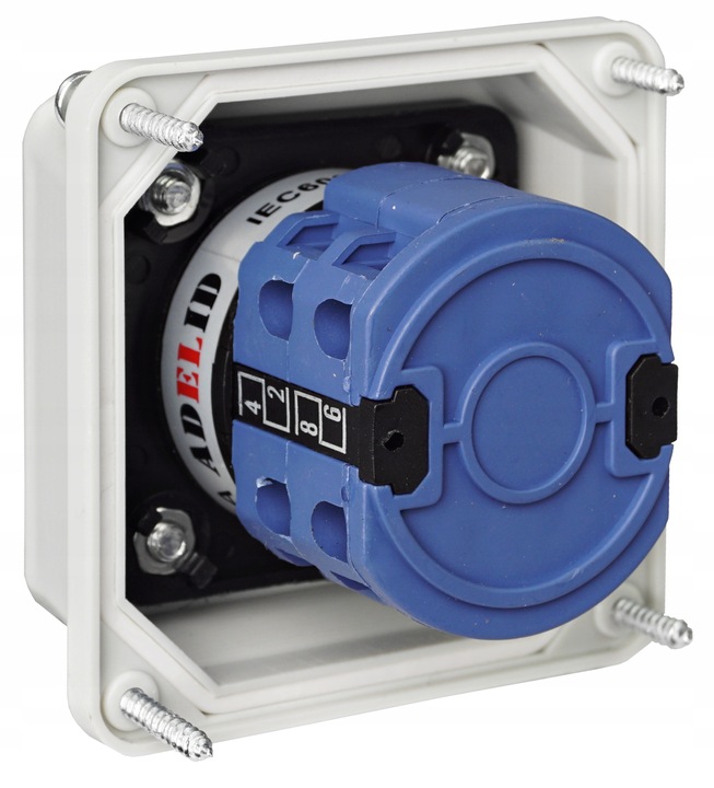 ŁĄCZNIK WYŁĄCZNIK KRZYWKOWY 16A 0-1 3F W MAŁEJ OBUDOWIE 70x70 IP65